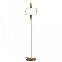 Торшер  Margaret 5415/3F Odeon Light  белый 3 лампы, основание бронзовое в стиле арт-деко
