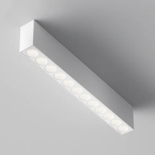 Светильник накладной LED Points C066CL-20W3-6K-W Maytoni белый на 1 лампу, основание белое в стиле современный хай-тек прямоугольник