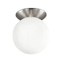 Светильник потолочный Томми CL102514 Citilux белый 1 лампа, основание матовое хром в стиле современный 