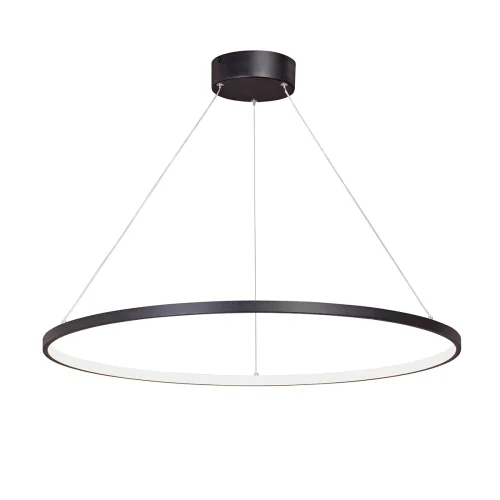 Светильник подвесной LED V4601/1S Vitaluce без плафона 1 лампа, основание чёрное в стиле хай-тек кольца