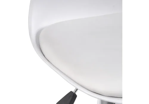 Барный стул Soft white 11878 Woodville, белый/искусственная кожа, ножки/металл/хром, размеры - *1030***380*380 фото 9