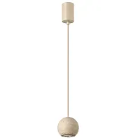 Светильник подвесной LED Dex 6625/5L Odeon Light бежевый на 1 лампу, основание бежевое в стиле хай-тек 