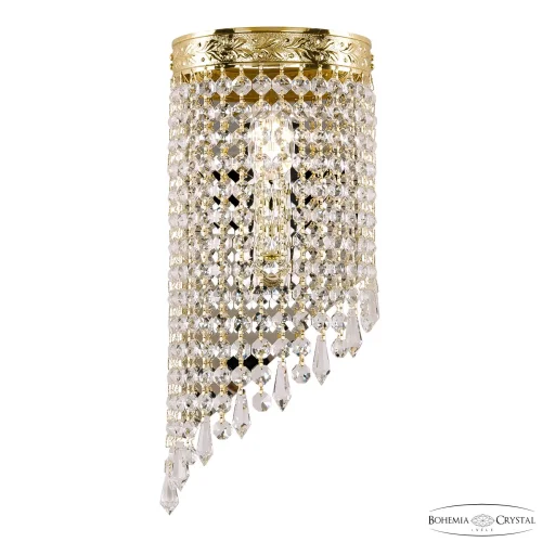 Бра 83401BL/15IV-33 G Drops Bohemia Ivele Crystal прозрачный на 1 лампа, основание золотое в стиле современный классический drops