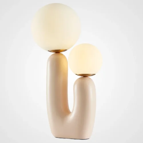 Торшер Oo Flor Lamp Green 214524-26 ImperiumLoft белый на 6 ламп, основание зелёное в стиле современный фото 2
