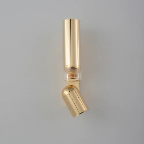 Бра LED VENTO AP15W LED GOLD Crystal Lux прозрачный на 1 лампу, основание золотое в стиле современный фото 6