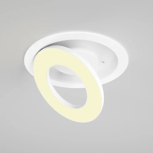 Светильник точечный LED Vector 2700K 12Вт 100° DL102-12W2.7K-W Maytoni белый на 1 лампу, основание белое в стиле современный хай-тек круглый фото 3