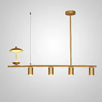 Светильник подвесной HETLEY L100 Gold 203904-23 ImperiumLoft золотой на 5 ламп, основание золотое в стиле современный 