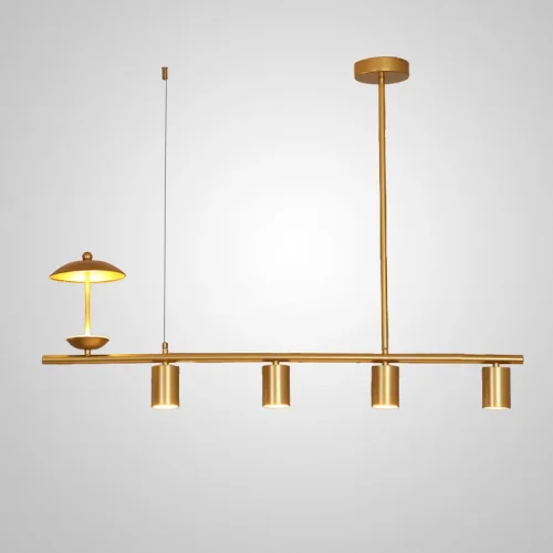 Светильник подвесной HETLEY L120 Gold 203907-23 ImperiumLoft золотой на 6 ламп, основание золотое в стиле современный фото 2