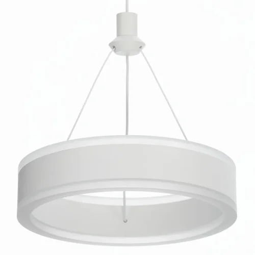 Светильник подвесной LED Дуэт CL719050 Citilux белый 1 лампа, основание белое в стиле хай-тек современный каскад фото 6