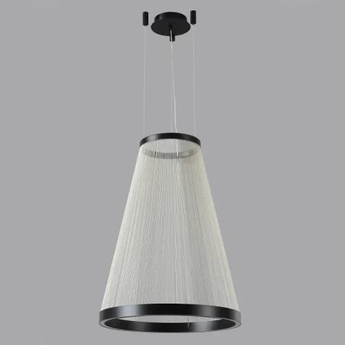 Светильник подвесной ЛЕД ATRIUM A SP50W LED Crystal Lux белый на 1 лампу, основание чёрное в стиле современный фото 3