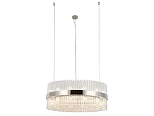 Люстра подвесная 8439+15/S nickel Newport прозрачная на 24 лампы, основание никель в стиле американский современный классический 