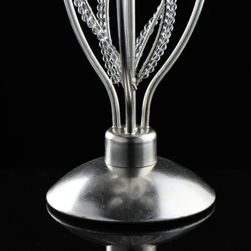 Настольная лампа Валенсия 299032203 Chiaro без плафона 3 лампы, основание серебряное стекло металл в стиле классический  фото 7