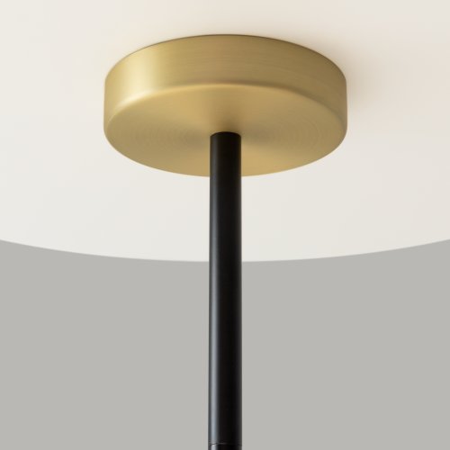 Люстра на штанге Nostalgia MOD048PL-09G Maytoni белая на 9 ламп, основание матовое золото в стиле современный шар фото 5