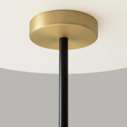 Люстра на штанге Nostalgia MOD048PL-06G Maytoni белая на 6 ламп, основание матовое золото в стиле современный шар фото 5