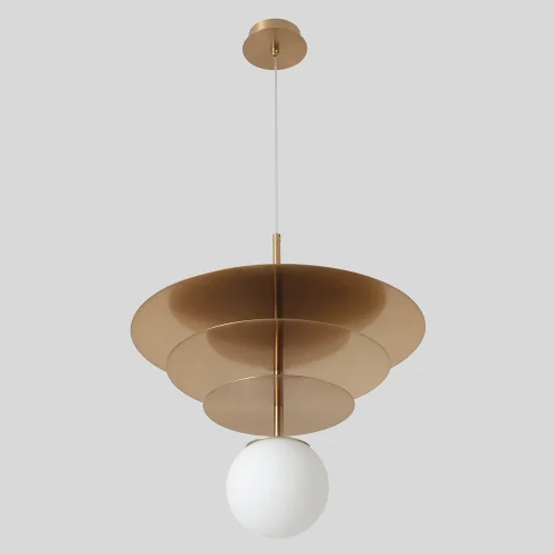 Светильник подвесной UVA SP1.3 BRASS Crystal Lux белый на 1 лампу, основание латунь в стиле современный фото 4