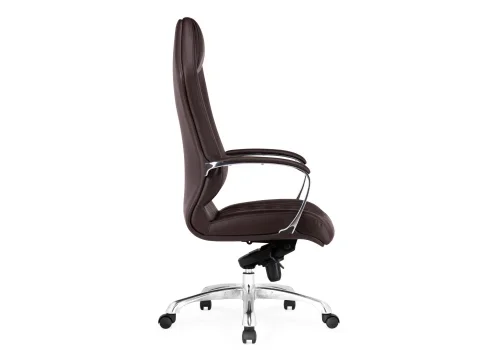 Компьютерное кресло Damian brown 15744 Woodville, коричневый/экокожа, ножки/металл/хром, размеры - *1330***650*670 фото 4