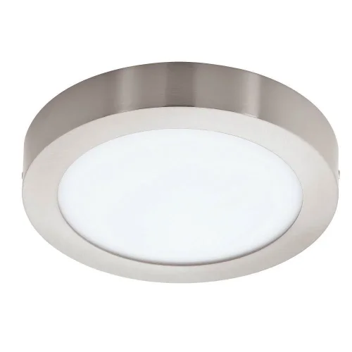 Светильник накладной LED FUEVA-C 96677 Eglo белый на 1 лампу, основание матовое никель в стиле современный круглый