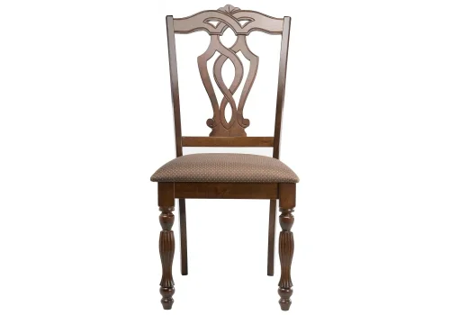 Деревянный стул Vastra cappuccino / brown 11789 Woodville, коричневый/ткань, ножки/дерево/коричневый капучино, размеры - ****480*580 фото 2