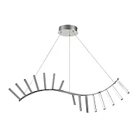 Светильник подвесной LED Caro VL7083P17 Vele Luce хром на 1 лампу, основание хром в стиле хай-тек 