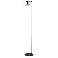 Торшер Mayazes 39914 Eglo  коричневый бежевый 1 лампа, основание чёрное в стиле современный
