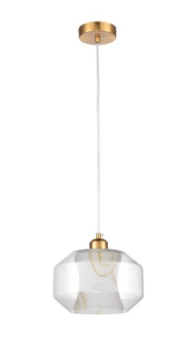 Светильник подвесной Milan VL5724P11 Vele Luce прозрачный 1 лампа, основание золотое в стиле современный  фото 2