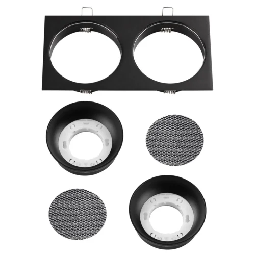 Светильник точечный Gemini 371008 Novotech чёрный на 2 лампы, основание чёрное в стиле современный хай-тек прямоугольный фото 5 Светильник точечный Gemini 371008 Novotech чёрный на 2 лампы, основание чёрное в стиле современный хай-тек прямоугольный фото 5