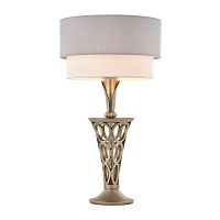 Настольная лампа Lillian H311-11-G Maytoni фиолетовая белая 1 лампа, основание золотое металл в стиле классический 