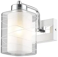 Бра 278-101-01 Velante белый прозрачный 1 лампа, основание белое в стиле современный 