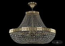 Люстра потолочная хрустальная 19113/H1/60IV G Bohemia Ivele Crystal прозрачная на 8 ламп, основание золотое в стиле классика sp