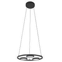 Светильник подвесной LED CLT 027C3 D450 BL Crystal Lux чёрный 3 лампы, основание чёрное в стиле современный 