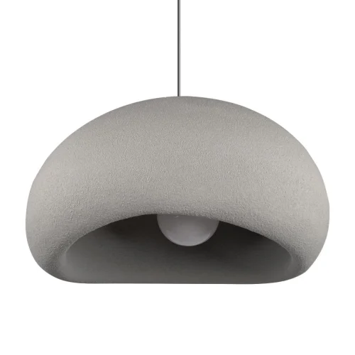 Светильник подвесной Stone 10252/600 Grey LOFT IT серый 1 лампа, основание чёрное в стиле современный  фото 3