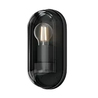 Настенный светильник Candle O449WL-01GF Maytoni уличный IP65 графит 1 лампа, плафон прозрачный в стиле модерн лофт E27