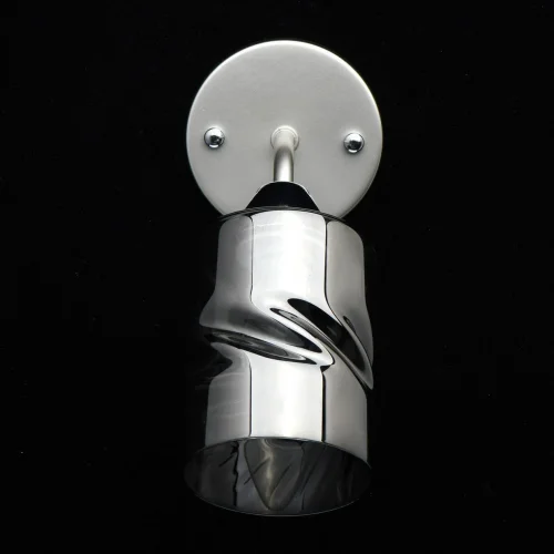 Бра Олимпия 638029501 DeMarkt серый прозрачный на 1 лампа, основание хром в стиле классический  фото 4
