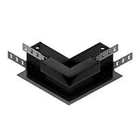 Коннектор угловой для встраиваемого магнитного шинопровода Linea-Accessories A487706 Arte Lamp чёрный в стиле современный для светильников серии Linea-Accessories linea магнитная встраиваемый