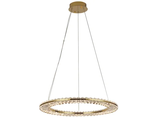 Светильник подвесной LED 8241/600 gold NEW Newport прозрачный 1 лампа, основание золотое в стиле американский современный классический кольца