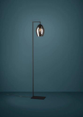 Торшер Estanys 390256 Eglo  серый 1 лампа, основание чёрное в стиле современный лофт
 фото 2