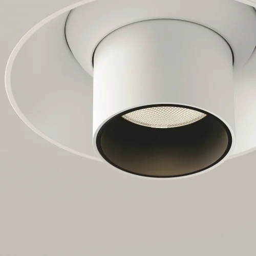 Светильник точечный LED Focus T C140TRS-L200-7W3K-W Maytoni белый на 1 лампу, основание белое в стиле современный хай-тек для затирки трубочки фото 13