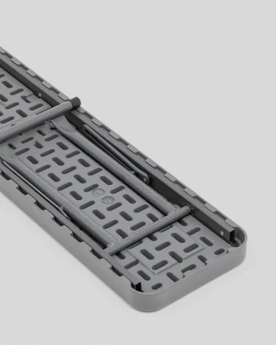 Скамейка складная 152*25*42см, серая УТ000040167 Stool Group, серый/, ножки/металл/серый, размеры - ***** фото 5