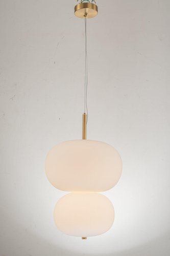 Светильник подвесной LED Nevilie L 1.P4 W Arti Lampadari белый 1 лампа, основание золотое в стиле современный  фото 3