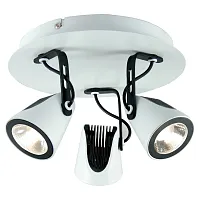 Спот с 3 лампами LED LSN-4101-03 Lussole белый LED в стиле современный 