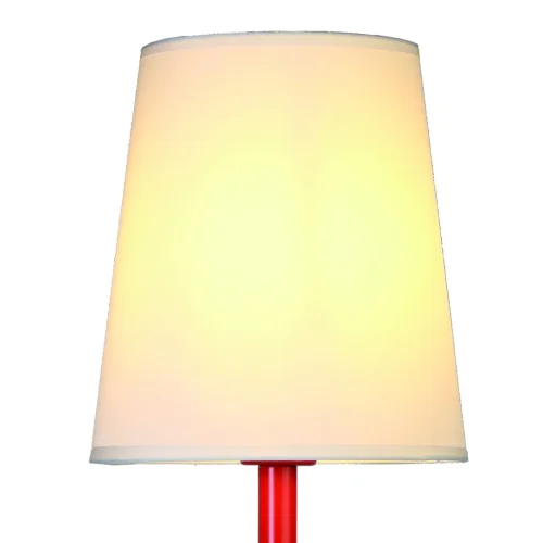 Настольная лампа Centipede 7252 Mantra белая 1 лампа, основание красное металл в стиле современный  фото 2