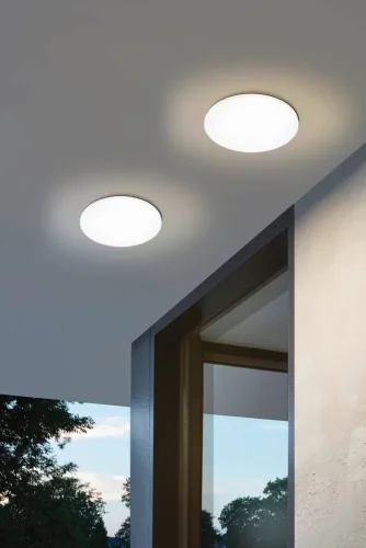 Потолочный светильник LED Ronco 900297 Eglo уличный IP44 белый 1 лампа, плафон белый в стиле современный LED фото 2