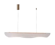 Светильник подвесной LED Майра 08020-120AS,20 Kink Light прозрачный на 1 лампу, основание бронзовое в стиле хай-тек современный 