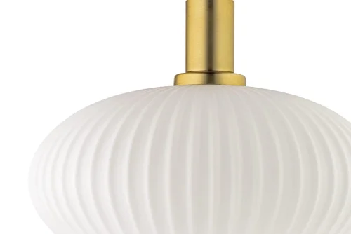 Светильник подвесной Delebio E 1.P2 W Arti Lampadari белый 1 лампа, основание чёрное в стиле современный  фото 4