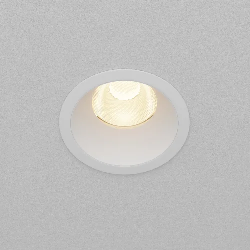 Светильник точечный LED Dip DL117-15W-3K-W Maytoni белый на 1 лампу, основание белое в стиле современный хай-тек круглый фото 5