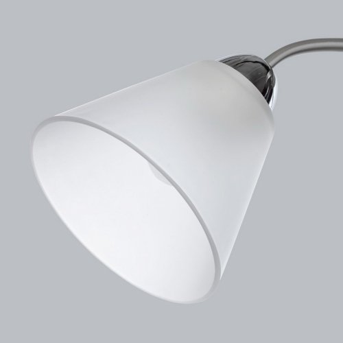 Люстра потолочная Нежность 676015303 DeMarkt белая на 3 лампы, основание серебряное в стиле современный  фото 3