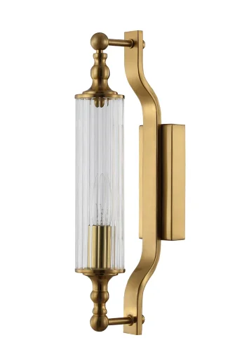 Бра TOMAS AP1 BRASS Crystal Lux прозрачный на 1 лампа, основание латунь в стиле современный 