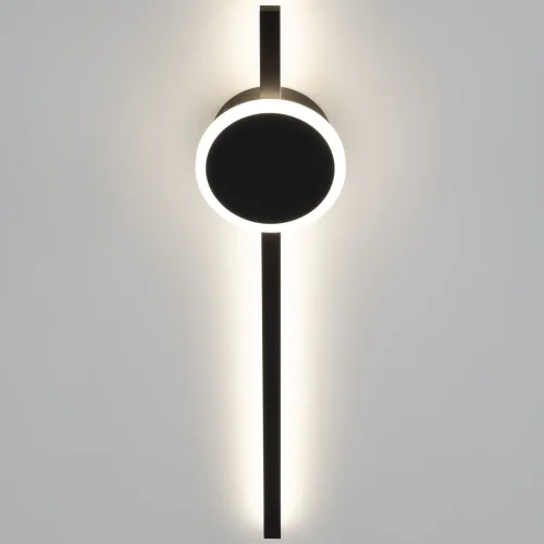 Бра с выключателем LED Стиг CL203311 Citilux чёрный на 1 лампа, основание чёрное в стиле современный хай-тек отражённый свет фото 8