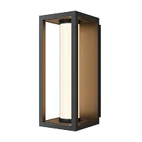 Настенный светильник уличный LED Expo O480WL-L12B3K Maytoni уличный IP чёрный на 1 лампу, плафон белый в стиле хай-тек современный LED