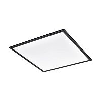 Светильник потолочный LED Salobrena 1 900819 Eglo белый 1 лампа, основание чёрное в стиле хай-тек современный квадраты